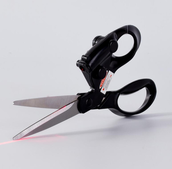 Professional Multi-function scissor Sewing Laser Guided Scissors home Crafts Wrapping cutting Fabric Sewing Straight laser Scissors