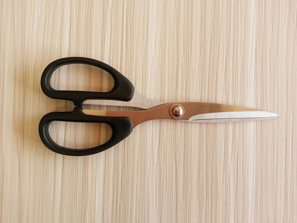 Wholesale-De Xian S008 Stationery scissors, stainless steel scissors, office scissors, paper cutting scissors free shipping