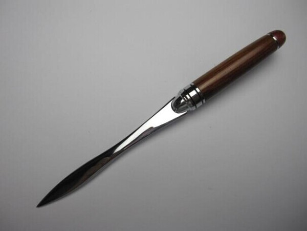 1PC Stainless steel envelope knife paper knife letter opener with red metal handle metal craft hot selling P041