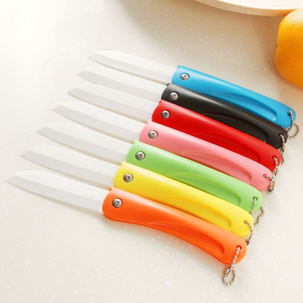 Folding ceramic utility knife Letter opener Stationery Cutter for fruit vegetable sushi ceramica knives tools household 5146