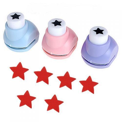 Kid Child Mini Printing Paper Hand Shaper Scrapbook Tags Cards Craft DIY Punch Cutter Tool (Star)