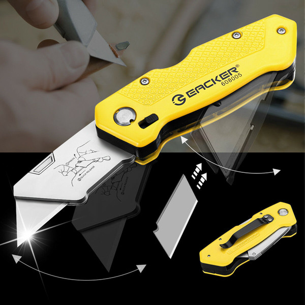 Folding Utility Cutting Tool Quick-change With 5 Blades For Cutting Box Paper