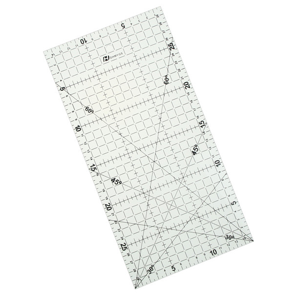 1 Pc 30 * 15 Cm Patchwork Ruler Quilting Tools High Grade Acrylic Material Transparent Ruler Scale School Supplie