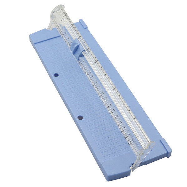 Lowest Price Wholesale 10 pcs A4 Portable Manual Paper Trimmer Blade Removable Plastic Cutting Paper Cutter With Ruler