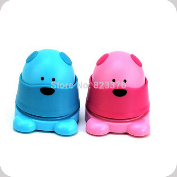 DHL Freeshipping 240pcs Compact Stapless Stapler Paperclip Staple Free Lovely Bear Shape Green Stapler