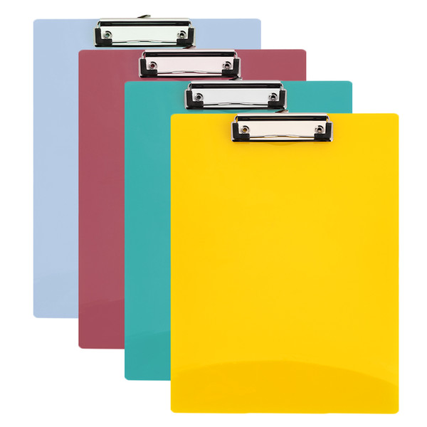 4 Colors Random A4 Writing Pad File Folder Office Clipboard Multifunctional Paper Clip Board Practical Writing Convenient