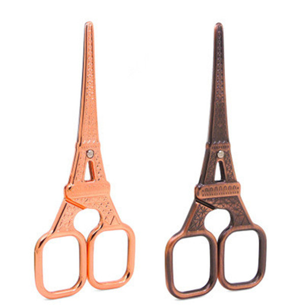 Eiffel tower scissors vintage style Stainless steel handmade household stationery scissors