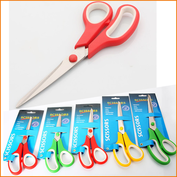 Mix Color Stainless Steel Office Scissors - 7.5 / 8 / 8.5 / 9.5 / 10.5 inch Multi-Purpose Shears, for Cutting Paper, Fabric & More