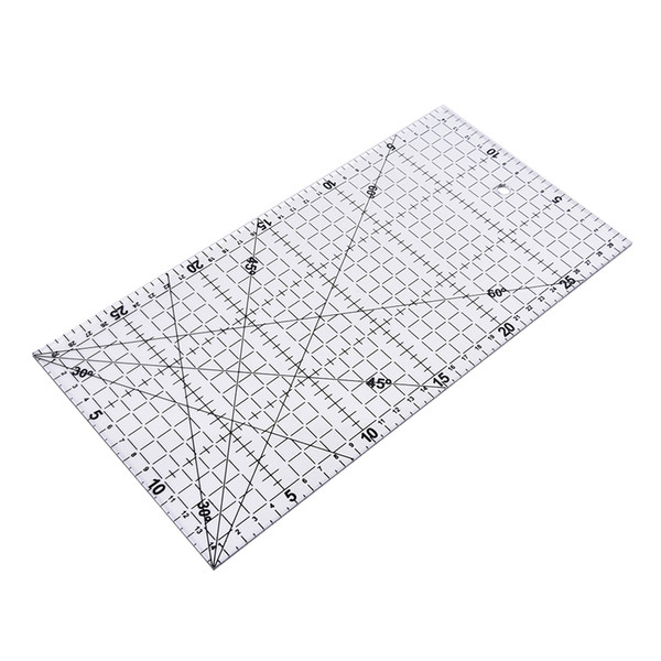 30X15cm Big Size Thick Cloth Patchwork Sewing DIY Tool Ruler Transparent Quilting Sewing Patchwork Foot Aligned Ruler