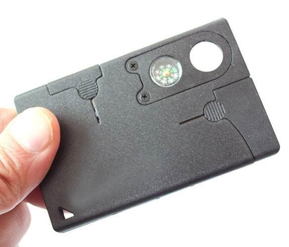 Wholesale-TK0098/ 9 in 1 Outdoor Camping Hiking Survival Pocket Card Knife Multifunction Tool LB