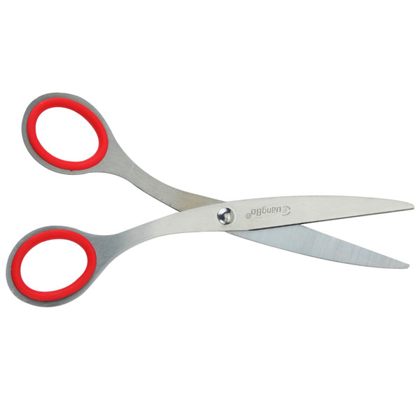 Wholesale-Office Tools Scissors Unique Paper Cutting School Supplies 170*60mm Safe Flush Cutting Head Scissors JD8218