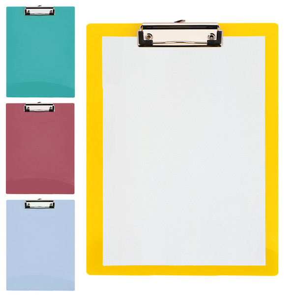 A4 Writing Pad Paper Clip Board Office Clipboard PP Business File Folder Boards Convenient Exam Paper Board Mat