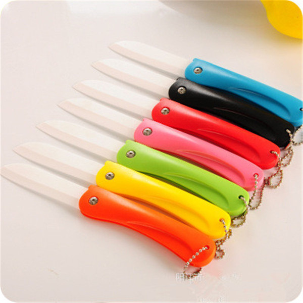 Folding ceramic utility knife Letter opener Stationery Cutter for fruit vegetable sushi knives toolshousehold