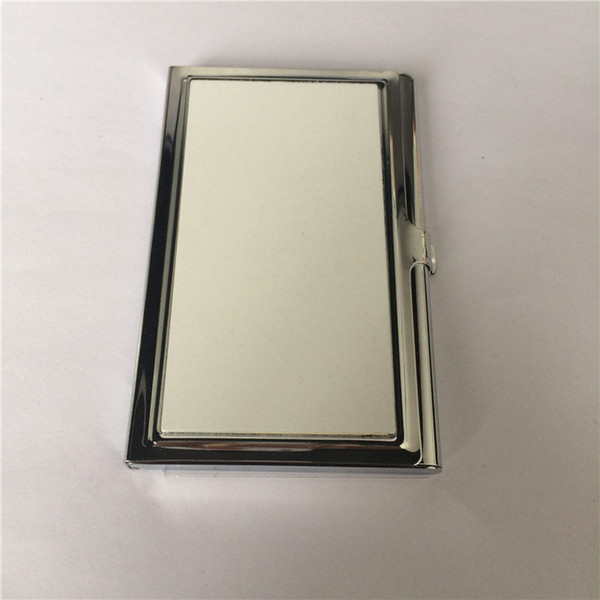 sublimaton new blank metal business card case DIY blank hot transfer printing diy credit ID Card Case Holder consumables