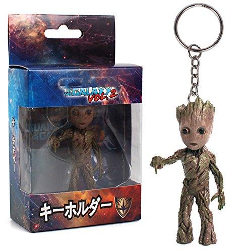 8 Types Mini Groot Figures Movie Guardians of the Galaxy Keychain Pendant Model Toy Best Gifts