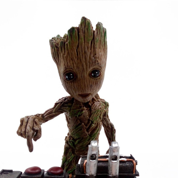 Flowerpot Tree Baby Baby Groot Action Figures Guardians of The Galaxy Milky Way convoy Cute Model Toy Best Christmas Gifts For Kids (Standi