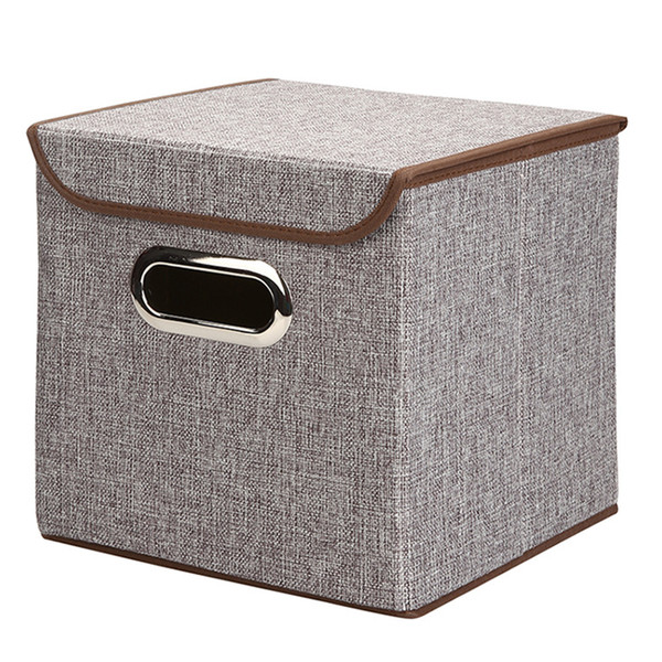 new Fabric Folding clothes storage box for Socks Underwear Ties Bra Cosmetics kid toys Storage Box Clothing bin 8colors