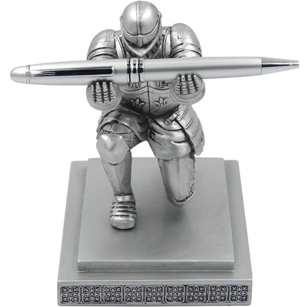 ThinkGeek Executive Knight Pen Holder - Fancy Black-Inked Pen with Refillable Ink Included - A ThinkGeek Creation and Exclusive