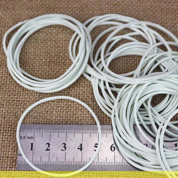 High Quality 500pcs/Pack 50mm White Color Rubber Band Strong Elastic Band Rubber Tie School Office Supplies Papelaria