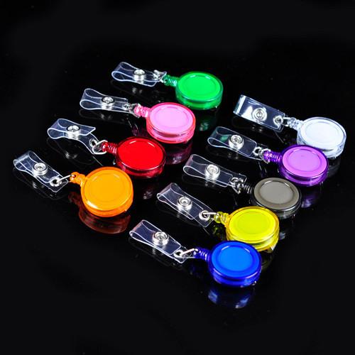 Retractable Lanyard ID Card Badge Holder Reels with Clip Keep ID Key Cell phone Safe 500pcs/lot