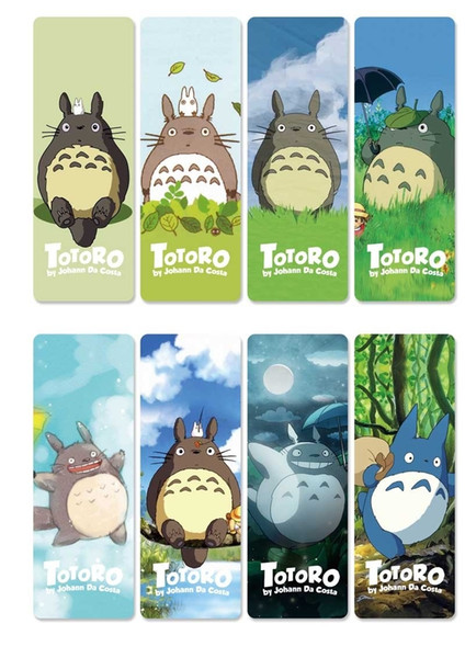 8pcs/set Anime My Neighbor Totoro PVC Bookmarks of Tonari No Totoro for Cosplay Desk Accessories Gift