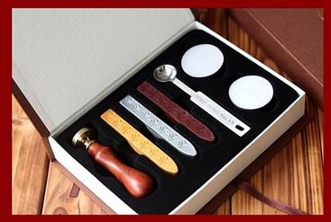 stamp seal sealing Wax vintage Classic antique Alphabet Initial letter set brass color creative