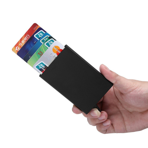 New fashion Bank Credit Card Package Holder Business Card Case gift card box Aluminum alloy porte carte bancaire c662