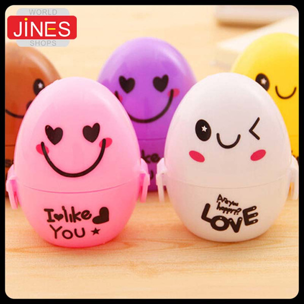 10pcs/lot Free shipping Stationery cartoon small fresh egg pencil sharpener pencil machine Cute Students prizes