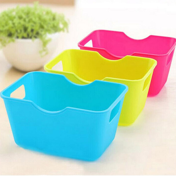 Mini Office Desktop Debris Basket Jewelry Make Up Organizer Watch Candy Rangement Tool Holder Storage Boxes ZA1282