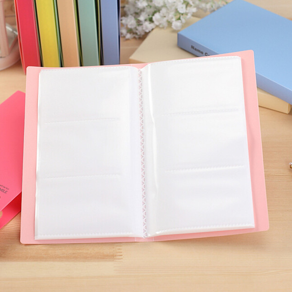 Large Capacity Card Stock 120 Slots Business Name Card Organizer High Quality School Office Supplies Book Holder Women Card Case