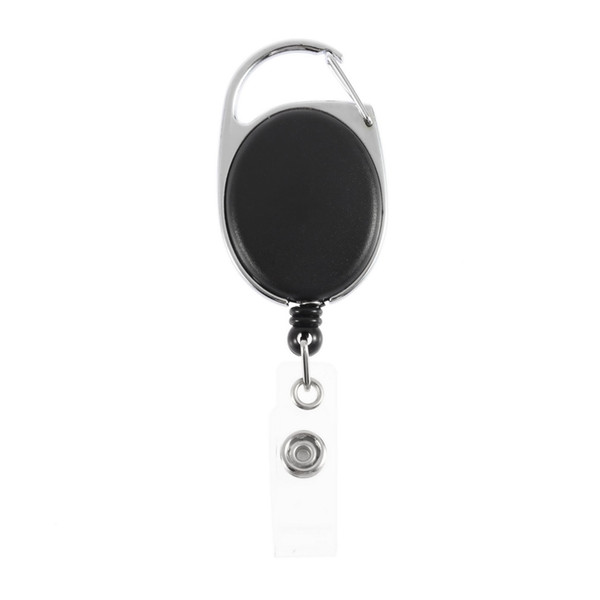 1pc New fashion Retractable Pull Key Ring Chain Reel ID Lanyard Name Tag Card Badge Holder Reel Recoil Belt Key Ring Clip