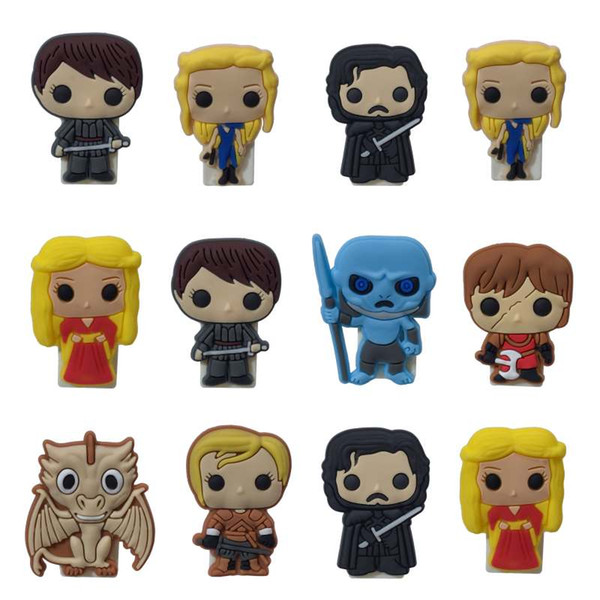 GAME OF THRONES PVC Cartoon Paper Clips Binder clip Bookends Office & School Accessories Conductive To Collect Bind Classify