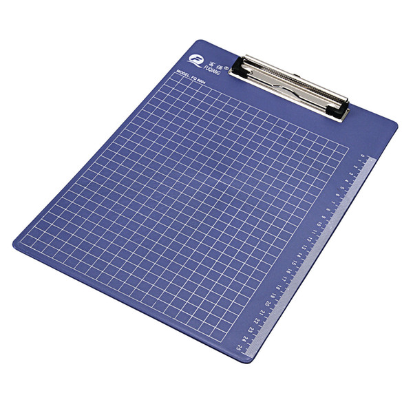 New Lot of 5pcs A4 Clipboard & Hanging Hole Ruler Grid Clip Board Office Work Document Holder