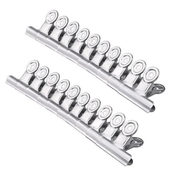 20 Pcs Large 63mm Metal Binder Clips Bag Clips 1-Inch Capacity Bulldog Clips,Silver