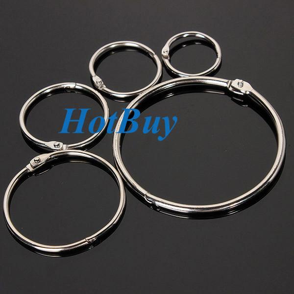 Hinged Rings Metal Binder Craft Split Hinge For Scrapbooking Photo Album 25mm/32mm/38mm/50mm/75mm #3699