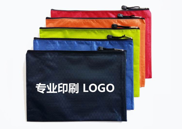 More creative A4 football lines data envelope to receive Oxford cloth zipper bag 34 * 24 cm