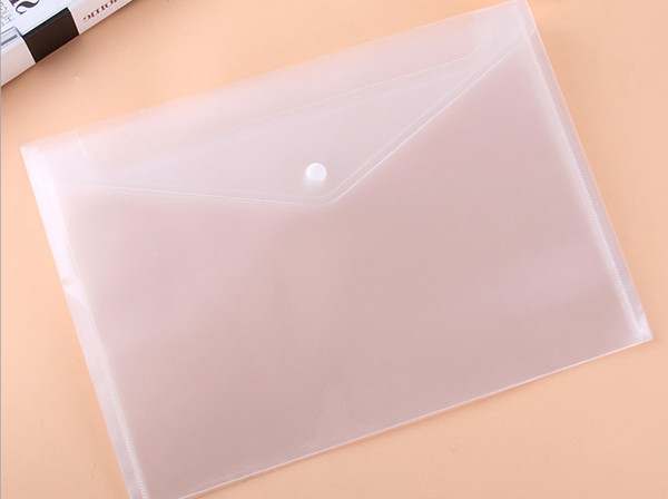 Great Transparent Folders File Plastic A4 Folders File Bag Document Hold Bags Folders Filing Paper Storage Office School Supplies