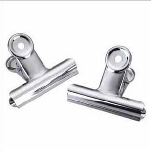 Free shipping stainless steel round 3.1cm paper clip purse folder