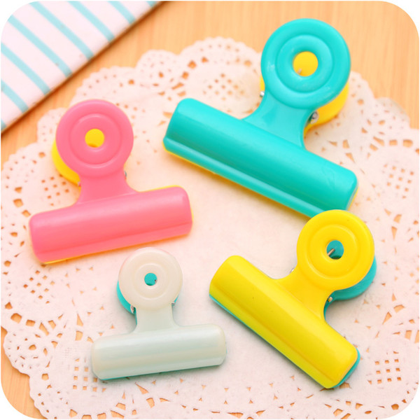 Candy Color Plastic Photo Clips Windproof Cloth Clamp Colorful Note File Retaining Clip for Organizing Household Helper