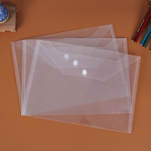 Best Transparent Folders File Plastic A4 Folders File Bag Document Hold Bags Folders Filing Paper Storage Office School Supplies