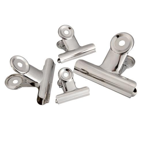 Wholesawe !!! 10pcs/lot Bulldog Clips Metal Paper Clip Binder Grip Clip Clamp (38mm/50mm/63mm/75mm)