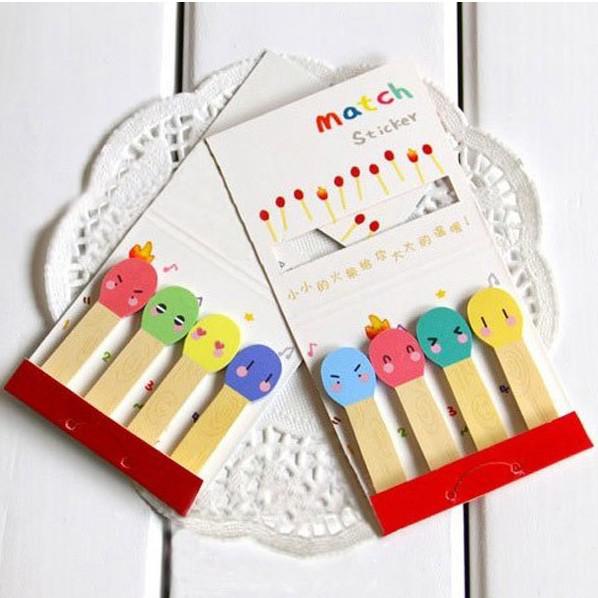 Creative Match Sticker Notepad/Note Pad Memo/Sticky Scratch Note/Message Post/Bookmark