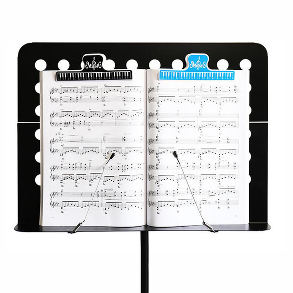 4pcs 15cm Plastic Music Score Fixed Clips Book Paper Holder for Guitar Violin Piano Player Multifunction Clips Office Supplies