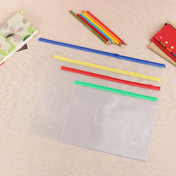 Waterproof Zipper Bag Document Pen Filing Products Pocket Folder Office & School Storage Supplies Free Shipping QW7382