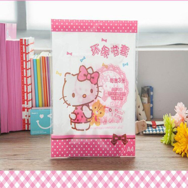 3pcs /set Novel environmentally friendly PP plastic hello Kitty A4 book cover Office Binding Supplies