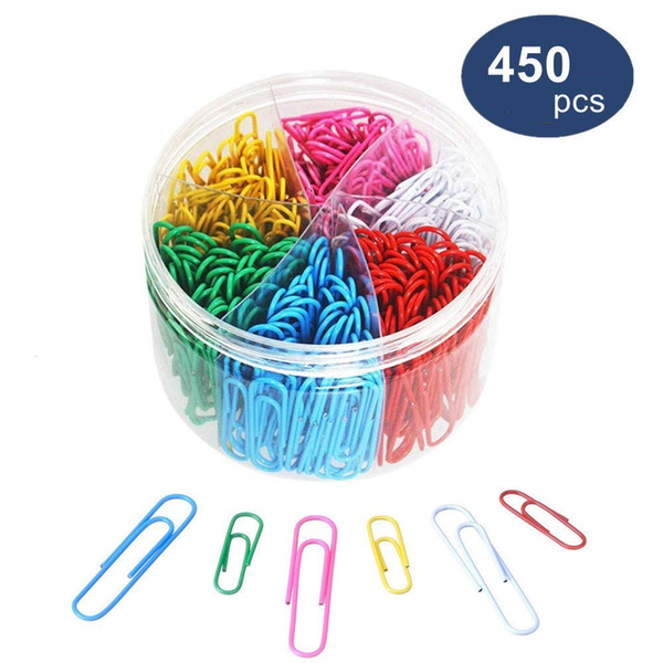 Metal-wrapped Color Office Paper Clips Multi-specified Bookmark Set Combination Photo Clip Stationery