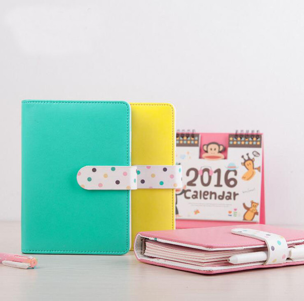 2016 New Design PU Leather Notebook A6 Fashion Business Style Diary Book (the pen not included) TPN041