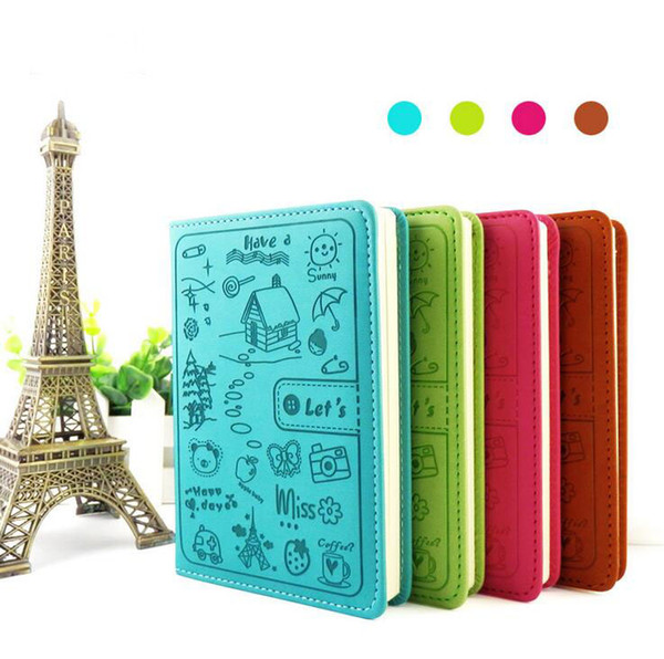 Faux Leather Candy color colorful cartoon diary can be customized Office Supplier Many Colors For ChoosingTPN032