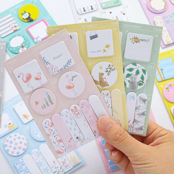 24 pcs/Lot Mini index sticky notes Memo notepad marker Bookmark Planner agenda sticker scrapbooking Office School supplies