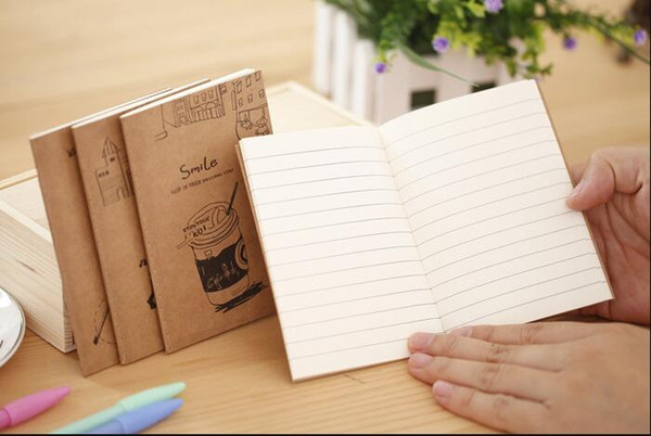 Wholesale- 60PCS/set GENKKY Creative cute stationery cute little book cartoon line of this, notepad notebook